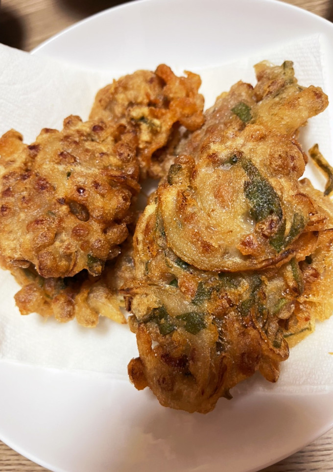 腹持ち抜群☆ふわふわ納豆かき揚げ-レシピのメイン写真