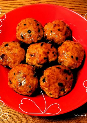 食卓に花を❤鶏肉のふわっふわみたらし団子-レシピのメイン写真