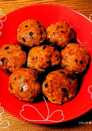 食卓に花を❤鶏肉のふわっふわみたらし団子-レシピのメイン写真