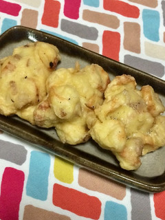 超簡単☆ふわふわ豆腐のメンマかき揚げ♪♪-レシピのメイン写真