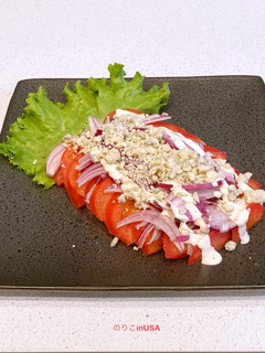 赤玉ねぎとブルーチーズのトマトサラダ-レシピのメイン写真