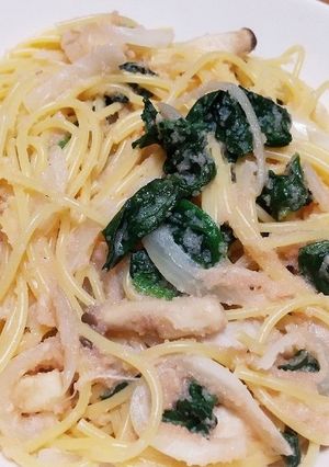 ほうれん草とタラコのクリームパスタ☆-レシピのメイン写真