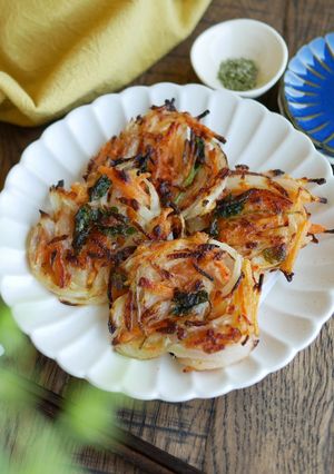 揚げない　米粉のサクサク野菜かき揚げ-レシピのメイン写真