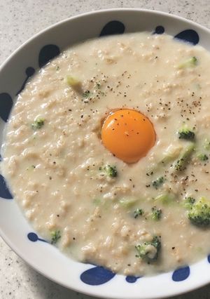 オートミールカルボナーラ　リゾット-レシピのメイン写真