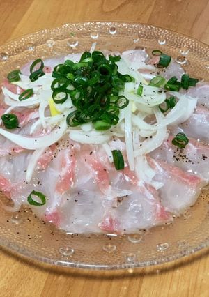 かんたん華やか！鯛のカルパッチョ-レシピのメイン写真