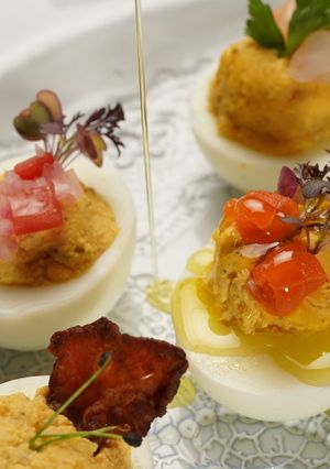 春イースターの定番卵料理デビルドエッグ！-レシピのメイン写真