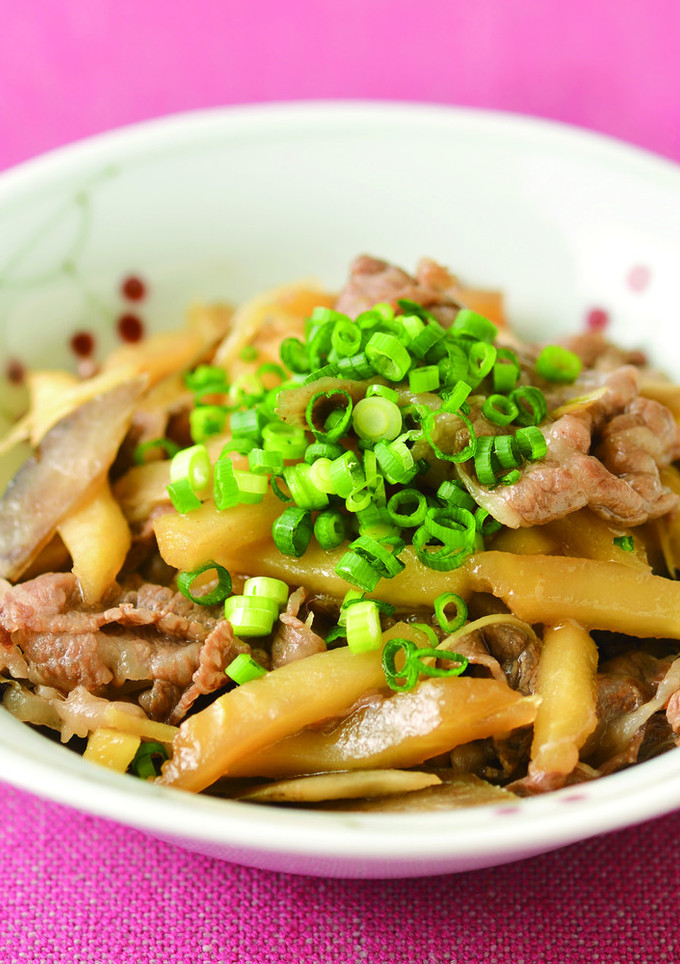 牛ぎゅっとうまいりんごのしぐれ煮-レシピのメイン写真