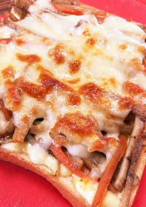 きんぴらごぼうトースト-レシピのメイン写真