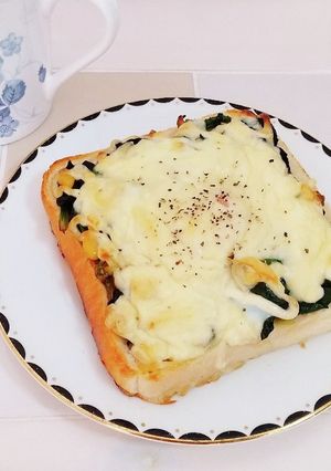 残りもので簡単ボリュームお惣菜トースト♡-レシピのメイン写真