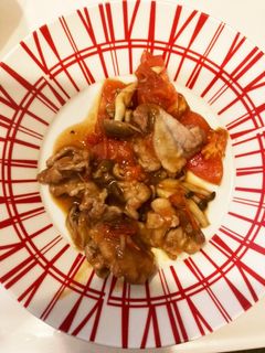トマトときのこと豚肉の生姜焼き-レシピのメイン写真