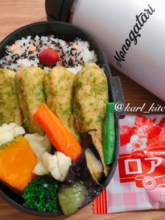 簡単とり天日の丸温野菜弁当覚書-レシピのメイン写真