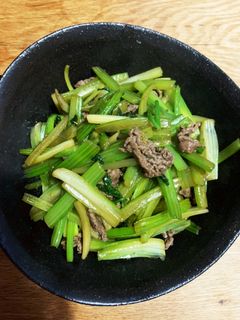 美味しいですよ!セロリのきんぴら-レシピのメイン写真