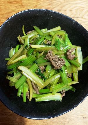 美味しいですよ！セロリのきんぴら-レシピのメイン写真
