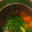 鶏と根菜のオートミール汁