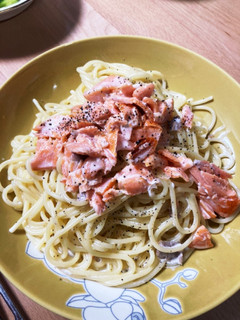 塩鮭のクリームパスタ-レシピのメイン写真
