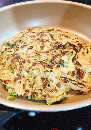 オートミールで大きなお好み焼きの分量-レシピのメイン写真
