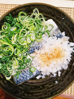塩さば茹でのネギまみれ〜-レシピのメイン写真