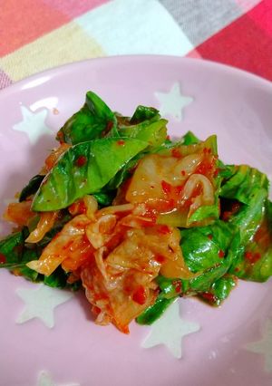 チンゲン菜のキムチ和え-レシピのメイン写真