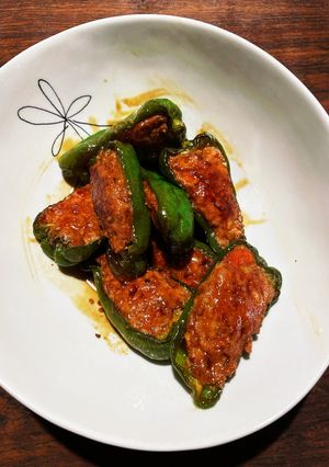 ピーマン肉詰め♡♡焼肉のたれ、醤油味-レシピのメイン写真