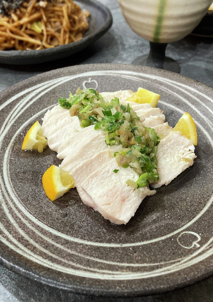 蒸し鶏のザーサイソース　☆☆☆-レシピのメイン写真