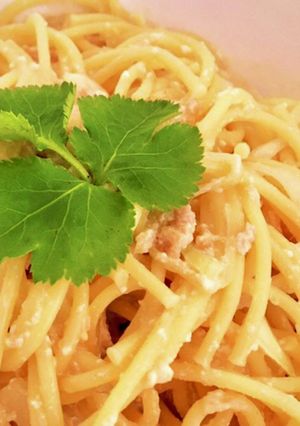 豆腐味噌&ツナ玉ねぎの簡単ヘルシーパスタ-レシピのメイン写真