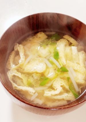 豆苗の味噌汁-レシピのメイン写真