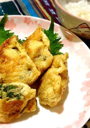 詰めるだけ！油揚げに肉汁閉じ込め餃子-レシピのメイン写真