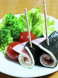 ハムの海苔チーズ巻き-レシピのメイン写真