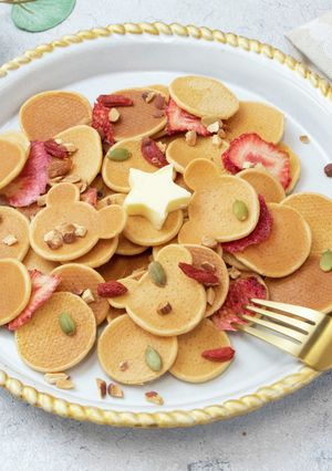 こめココで作るシリアルパンケーキ02-レシピのメイン写真