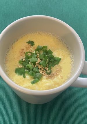 【カルシウム】マグカップで豆腐茶碗蒸し-レシピのメイン写真
