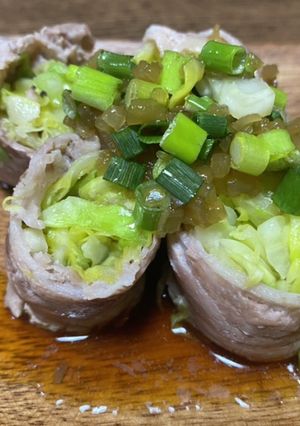 ヘルシーなキャベツ豚肉巻き　　-レシピのメイン写真