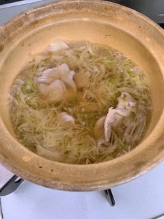 千切りキャベツのしゃぶしゃぶ鍋-レシピのメイン写真