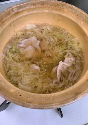 千切りキャベツのしゃぶしゃぶ鍋-レシピのメイン写真