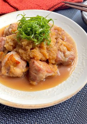 鶏もも肉のみぞれ煮-レシピのメイン写真