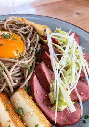 和風焼き蕎麦(鴨南蛮風)-レシピのメイン写真