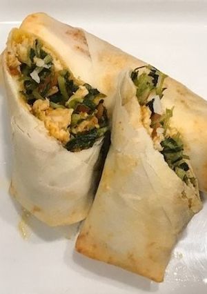鶏胸肉と豆苗の焼き春巻き-レシピのメイン写真