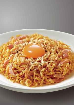 カルボナーラ風チキンラーメン-レシピのメイン写真