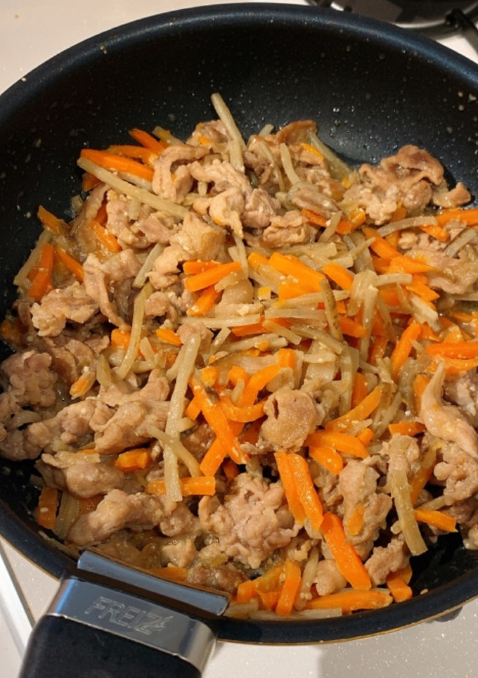 豚肉と根菜の味噌炒め-レシピのメイン写真