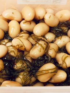 蒸し大豆と出汁昆布の甘煮-レシピのメイン写真