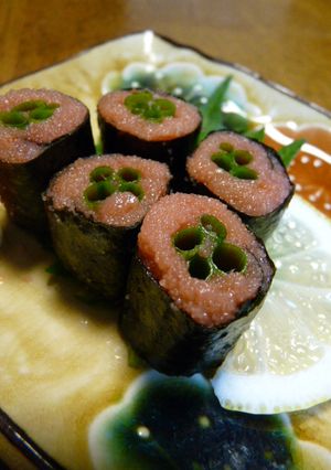 明太子とねぎの海苔巻き-レシピのメイン写真