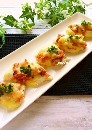トースターで！鶏むね肉のキムチチーズ焼き-レシピのメイン写真