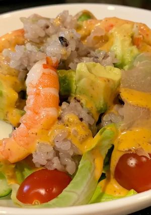 ヘルシーで簡単♪ご飯入りコブサラダ-レシピのメイン写真