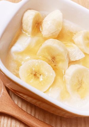お夜食に！蜂蜜レモンバナナヨーグルト-レシピのメイン写真