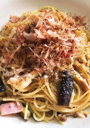 なすしめじベーコントマトの和風パスタ-レシピのメイン写真