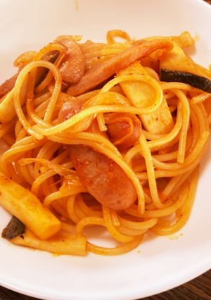 ケチャップでナポリタン-レシピのメイン写真