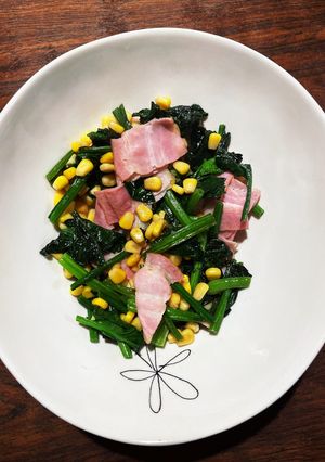 ほうれん草とベーコンのソテー-レシピのメイン写真