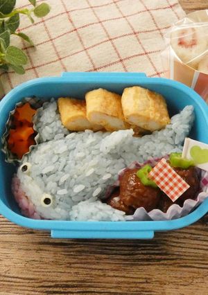 ジンベエザメのデコおにぎり-レシピのメイン写真