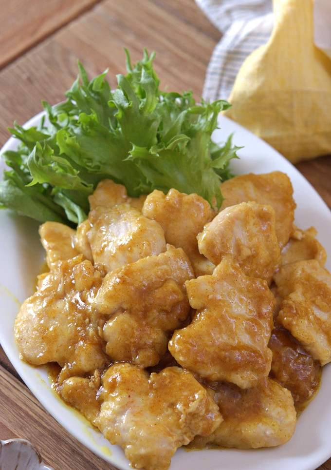 鶏むね肉のカレー照り焼き【冷凍作り置き】-レシピのメイン写真