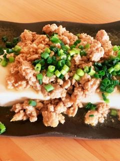 簡単!豆腐の鶏そぼろあんかけ-レシピのメイン写真