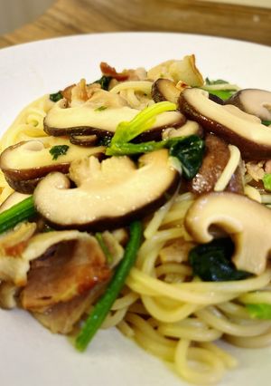 しいたけバター醤油パスタ☆レモン風味-レシピのメイン写真